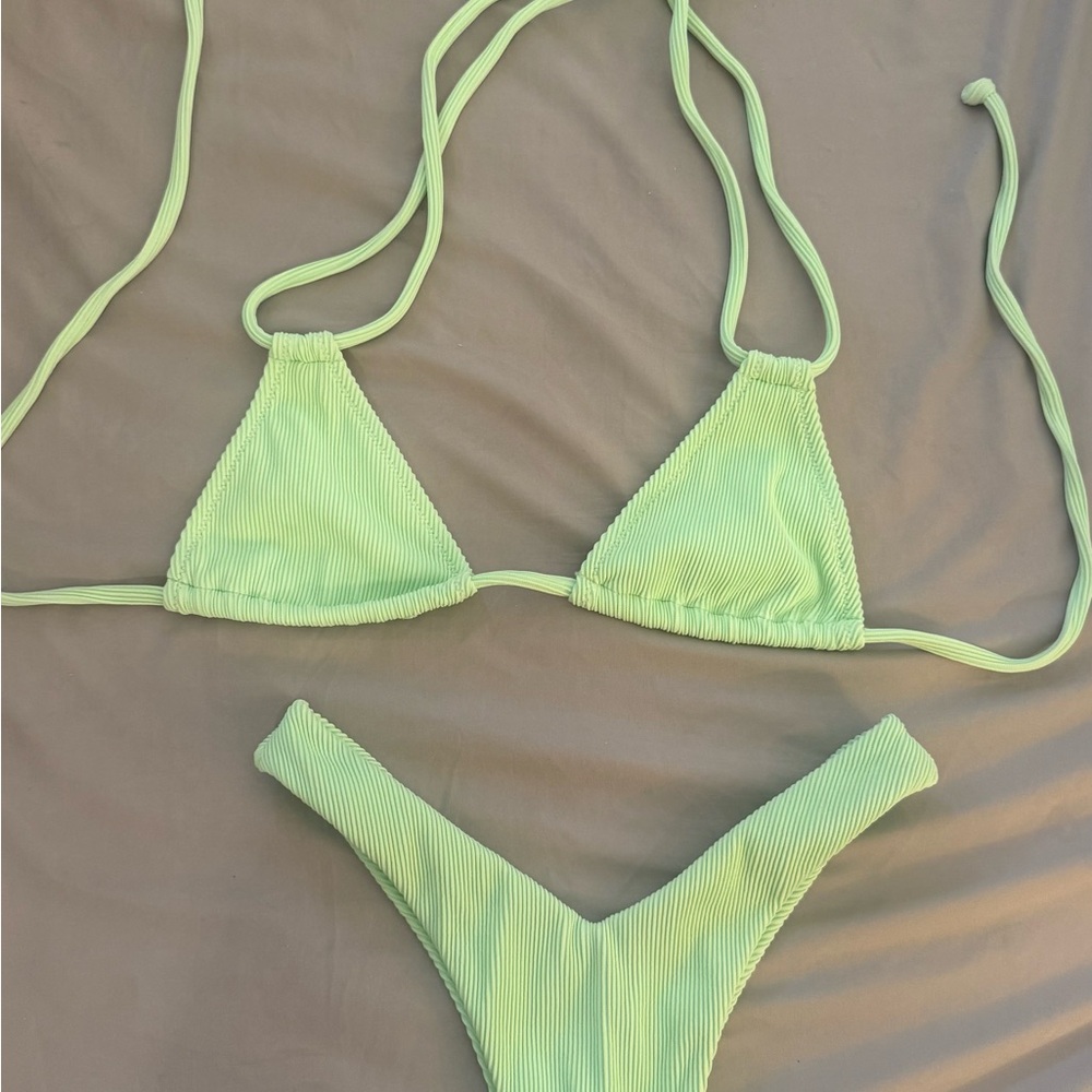 Kulani kini lime Green Bikini Set